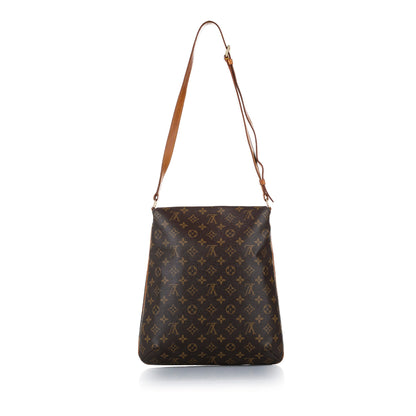 Louis-Vuitton Monogram Musette Salsa Long Strap Brown