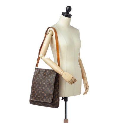 Louis-Vuitton Monogram Musette Salsa Long Strap Brown