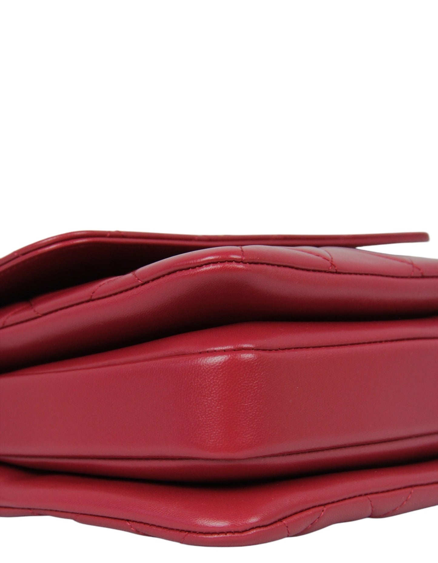 Chanel 2024 Dark Red Small Trendy CC Dual Handle Flap