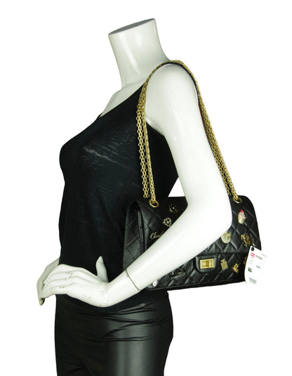 Chanel Black 57th St NYC Lucky Charms 226 Reissue Flap