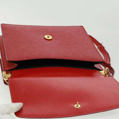 Louis Vuitton Red Leather Grenelle shoulder bag