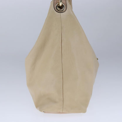 Gucci Hobo Beige Leather Shoulder Bag