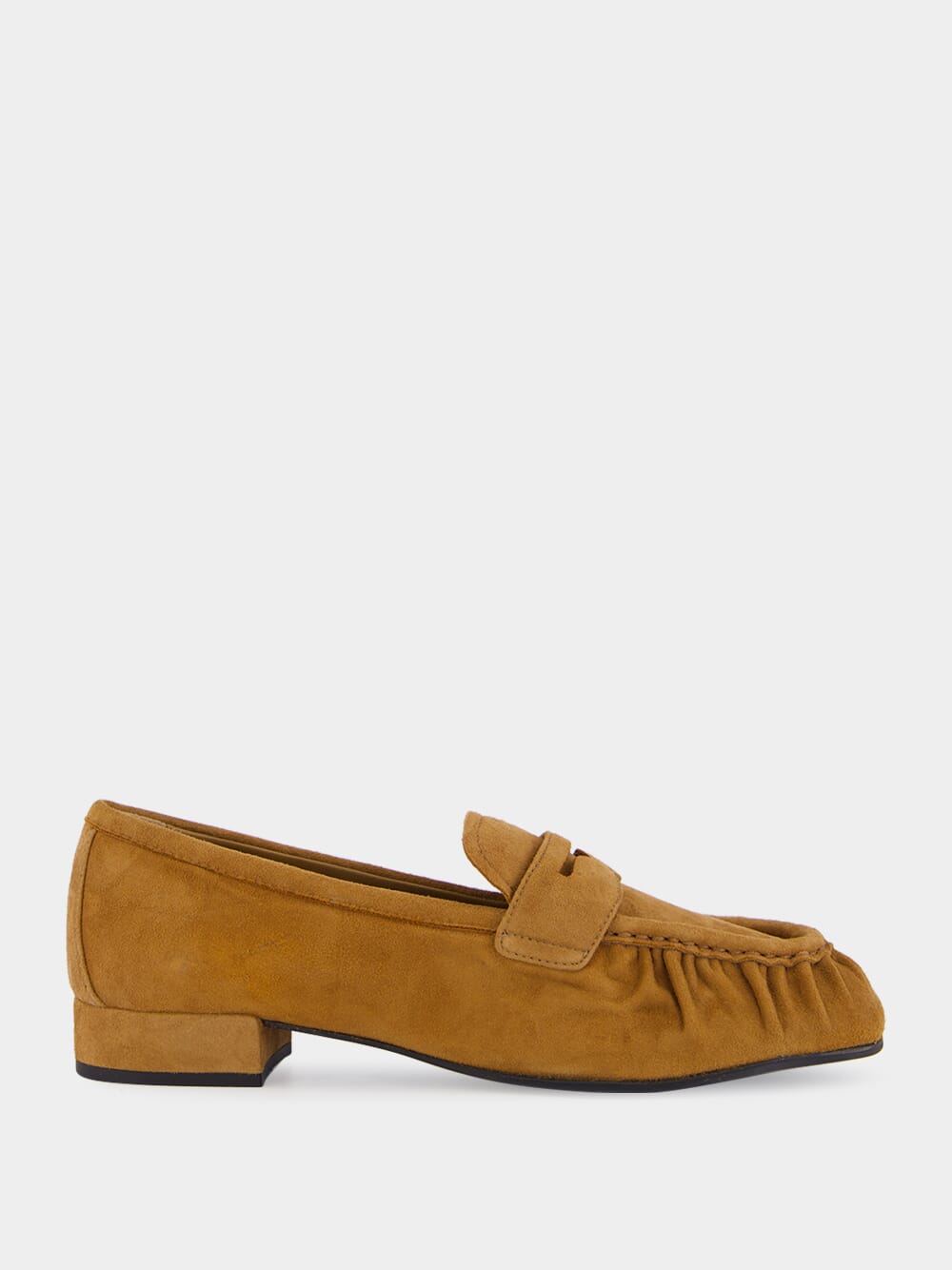 Light Brown Suede Leather Loafers