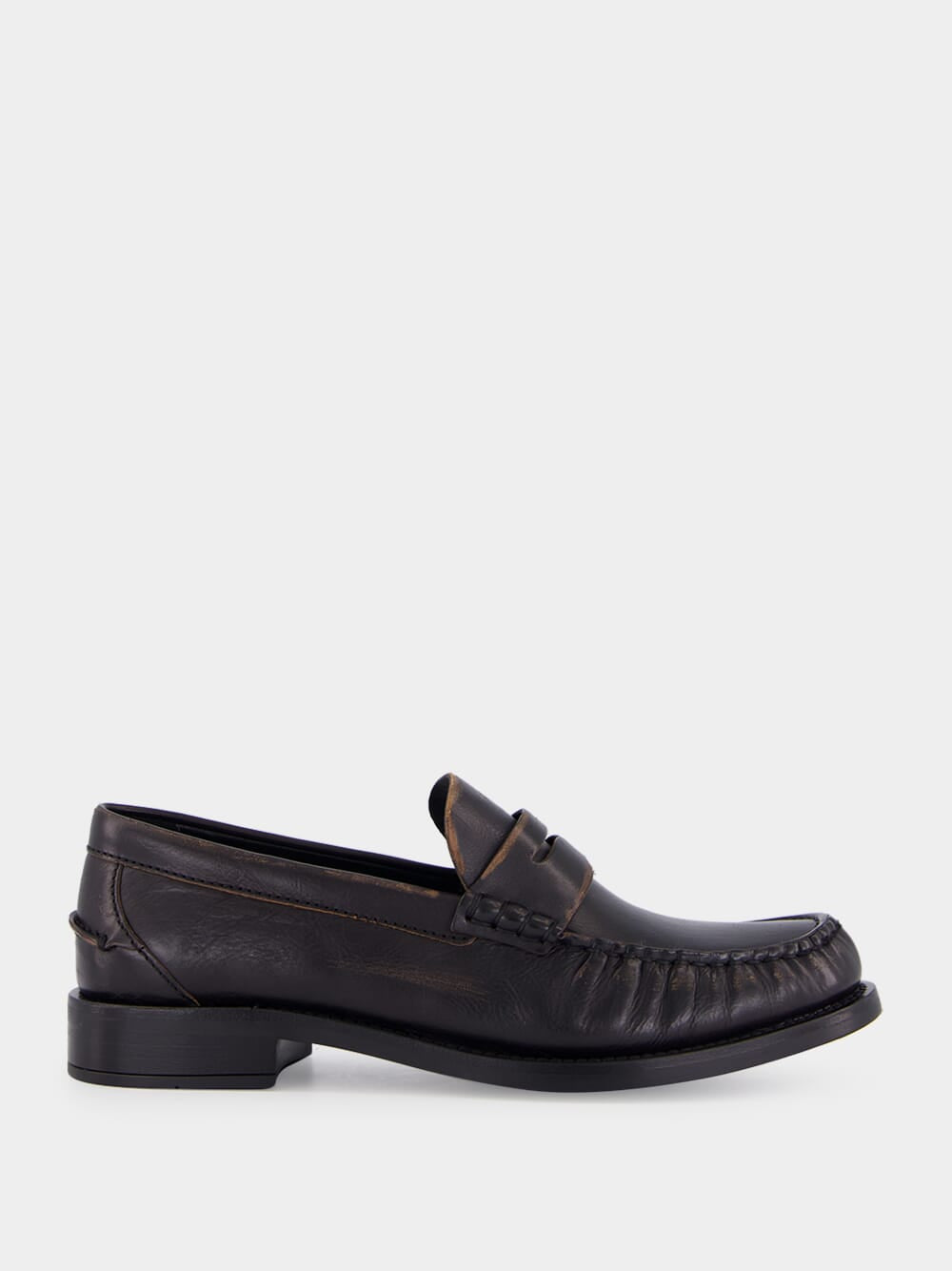 Black Leather Loafers