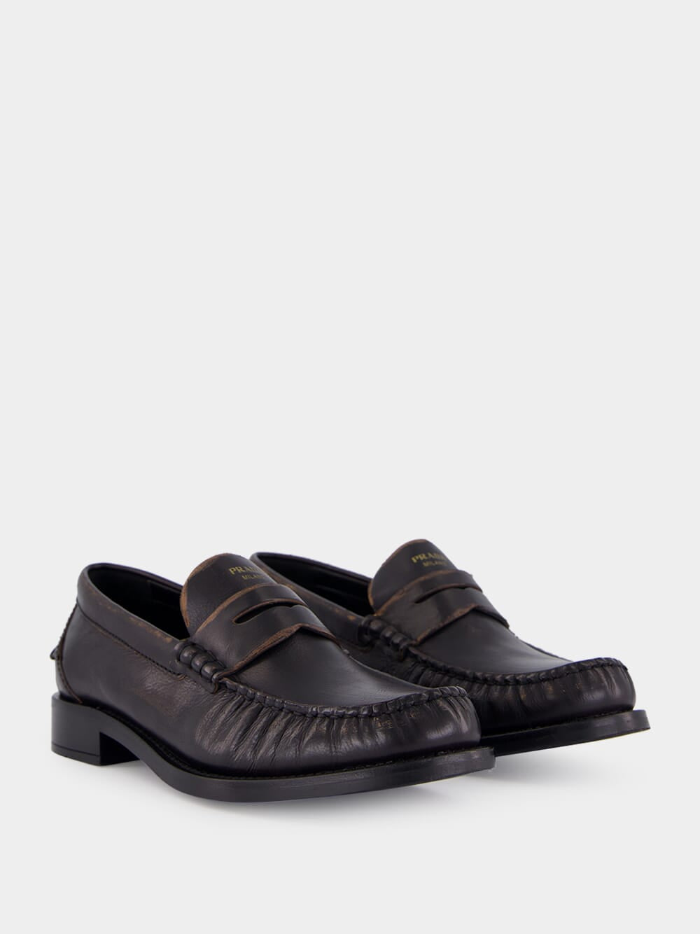 Black Leather Loafers