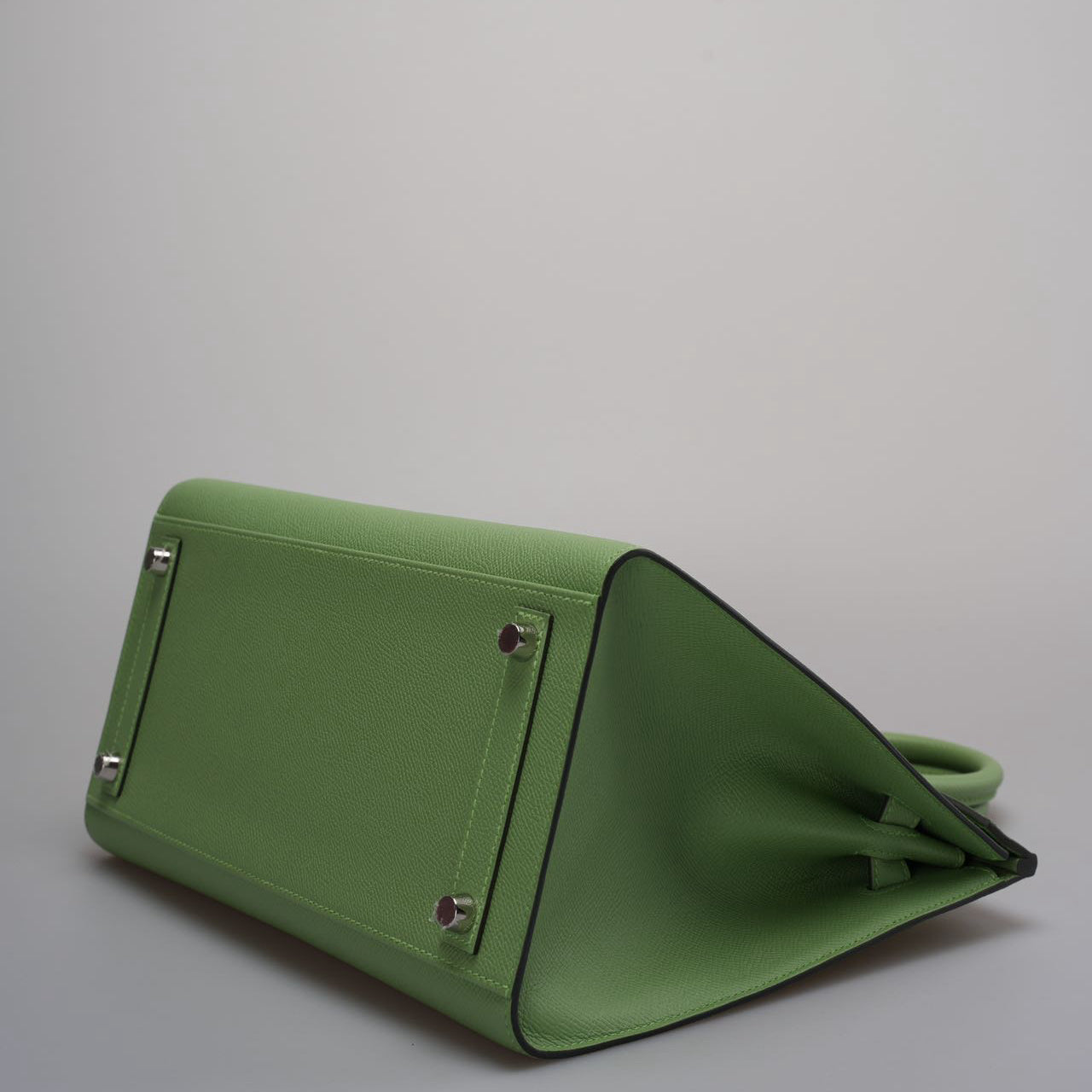 Hermes Birkin 30cm Sellier Bag In Vert Avocado Green Epsom Leather With Palladium Hardware