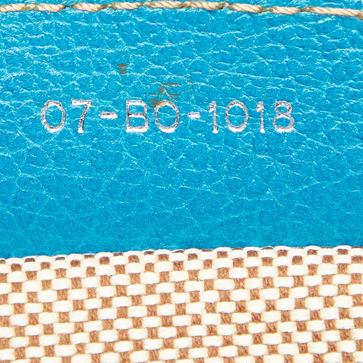 Cannage Canvas Tote Bag Blue