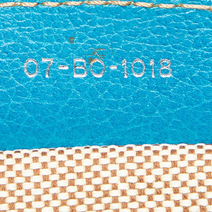 Cannage Canvas Tote Bag Blue