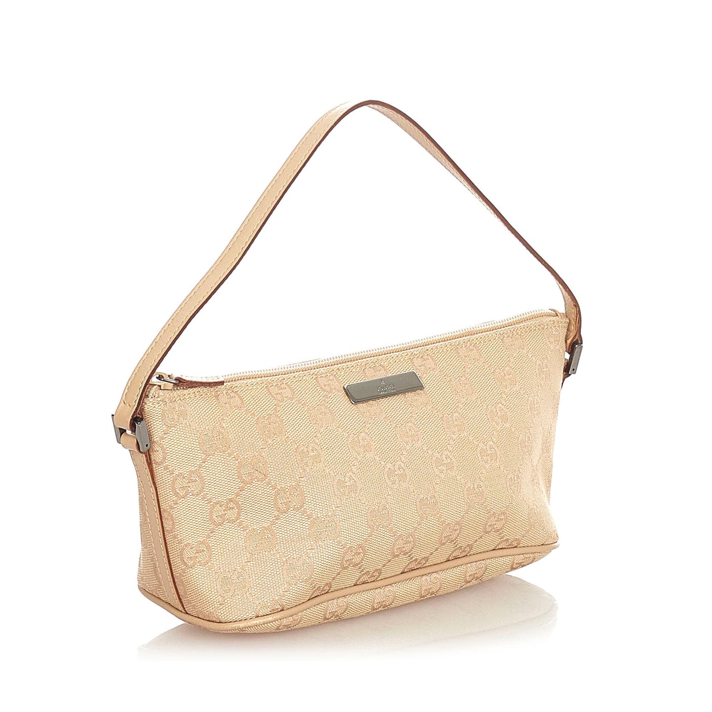 Gucci Gucci GG Canvas Boat Baguette Brown