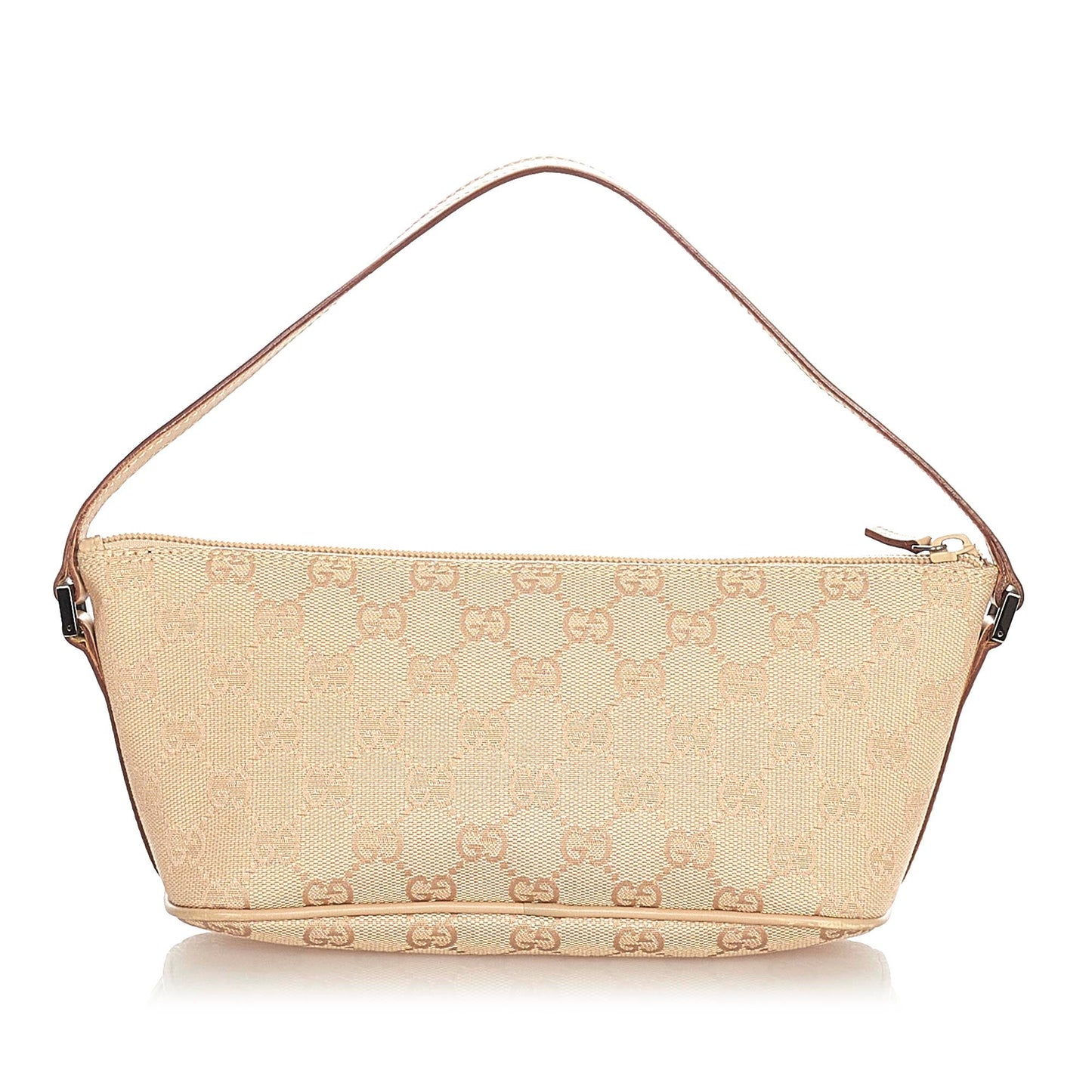 Gucci Gucci GG Canvas Boat Baguette Brown