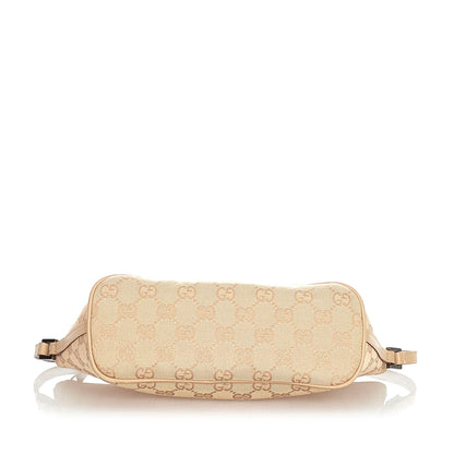 Gucci Gucci GG Canvas Boat Baguette Brown