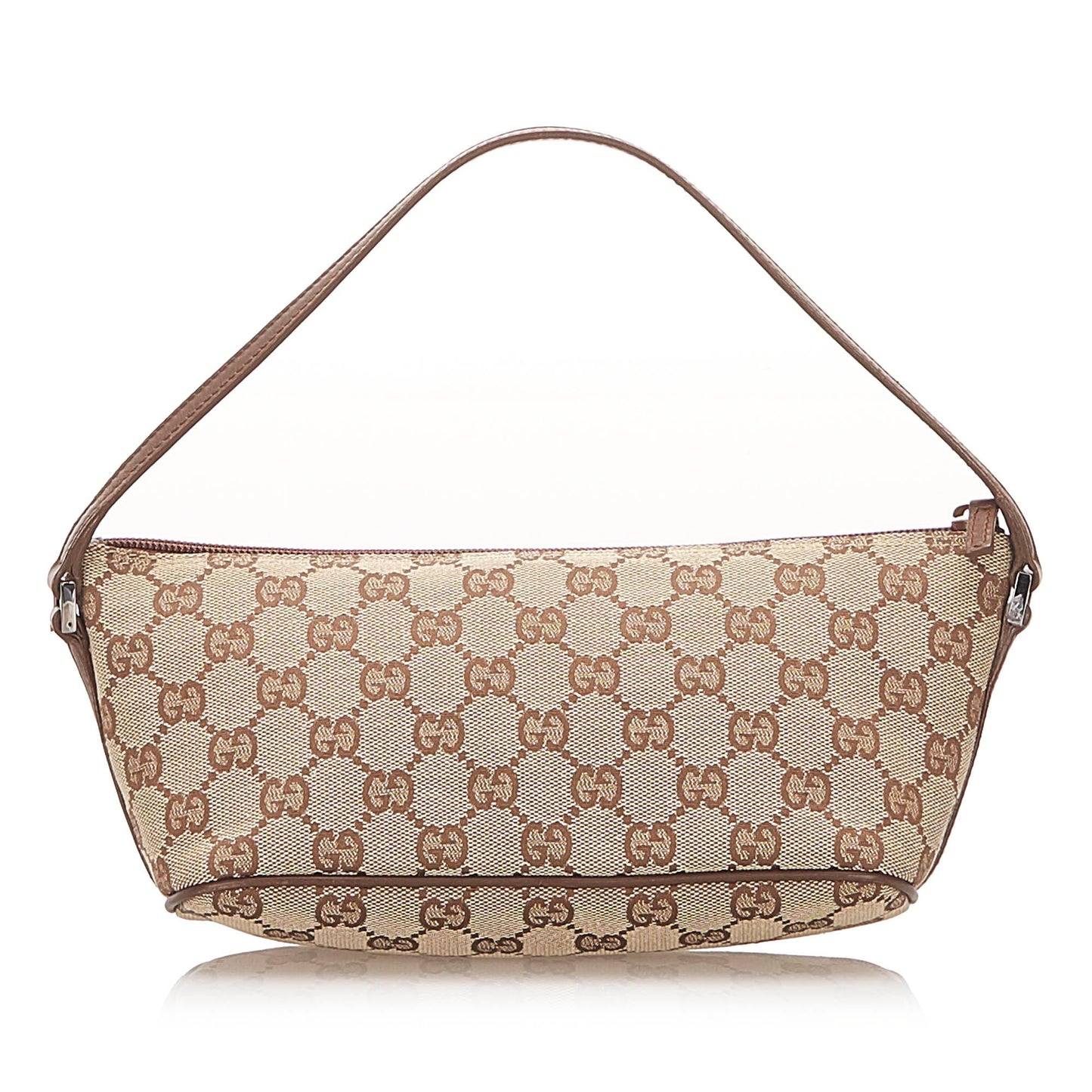 Gucci GG Canvas Boat Baguette Brown
