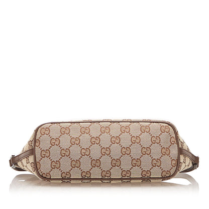 Gucci GG Canvas Boat Baguette Brown