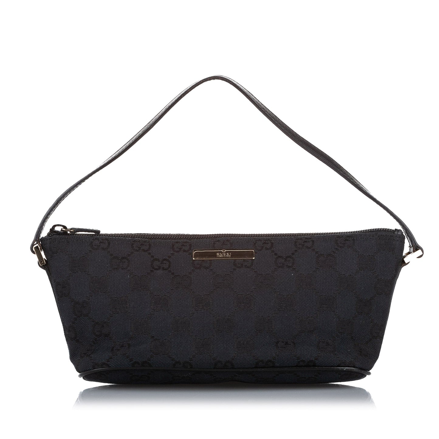Gucci Gucci GG Canvas Boat Baguette Black