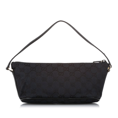 Gucci Gucci GG Canvas Boat Baguette Black