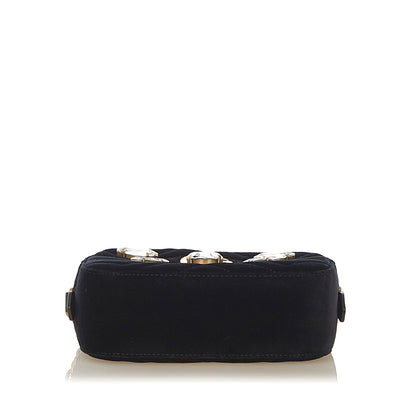 Gucci GG Marmont Velvet Crossbody Bag Black