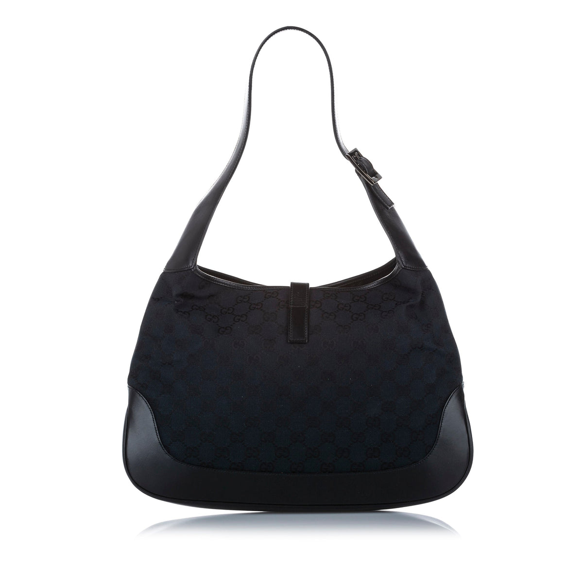 Gucci Gucci GG Canvas Jackie Shoulder Bag Black