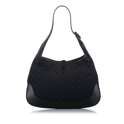 Gucci Gucci GG Canvas Jackie Shoulder Bag Black
