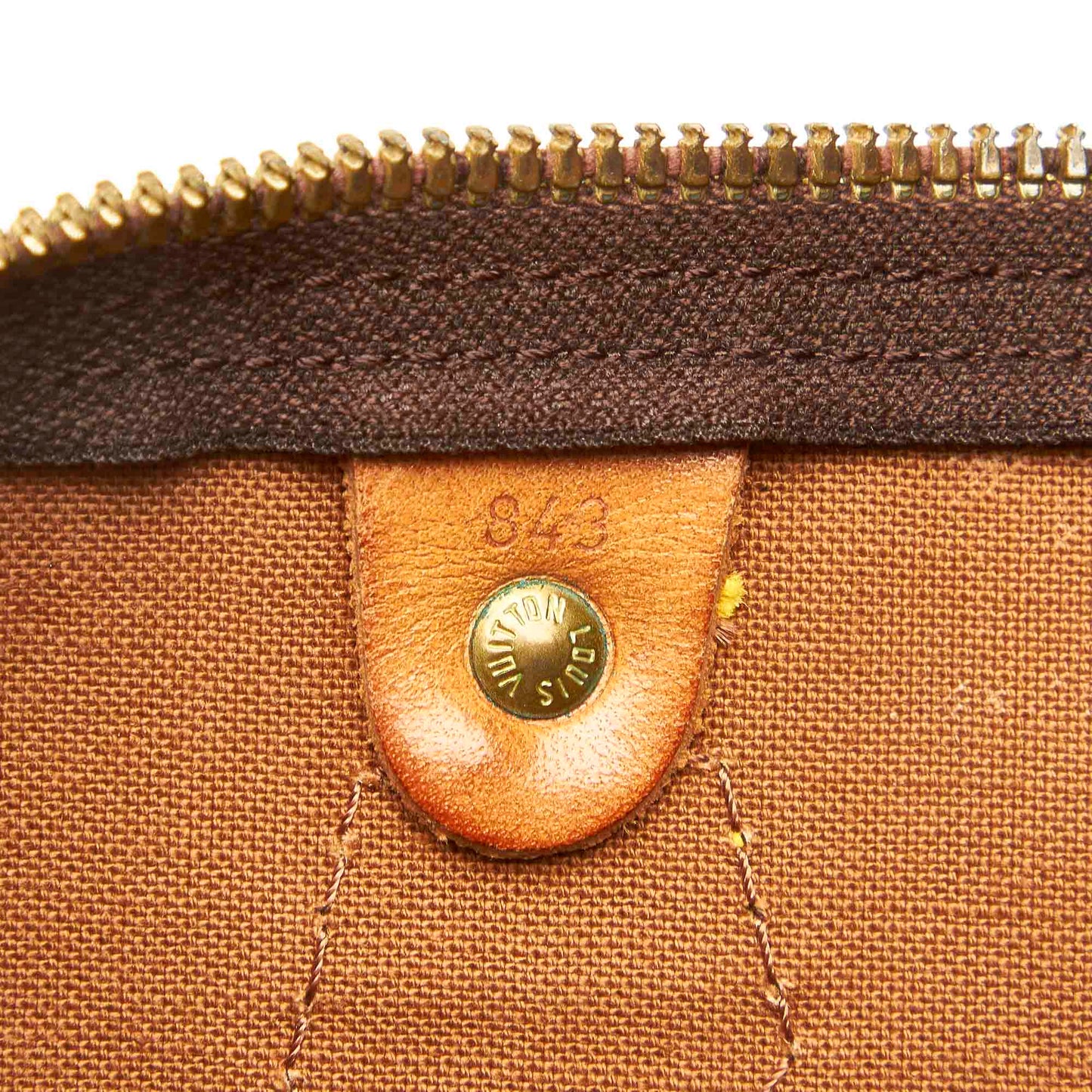 Louis-Vuitton Monogram Speedy 35 Brown