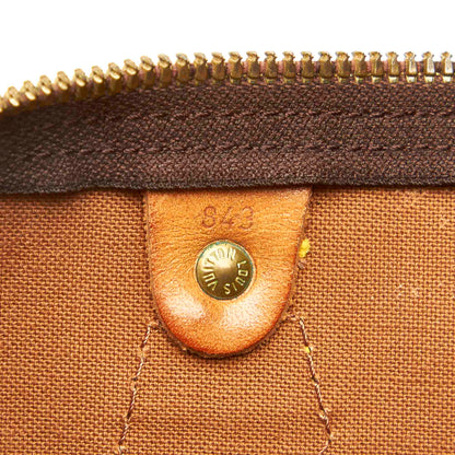 Louis-Vuitton Monogram Speedy 35 Brown