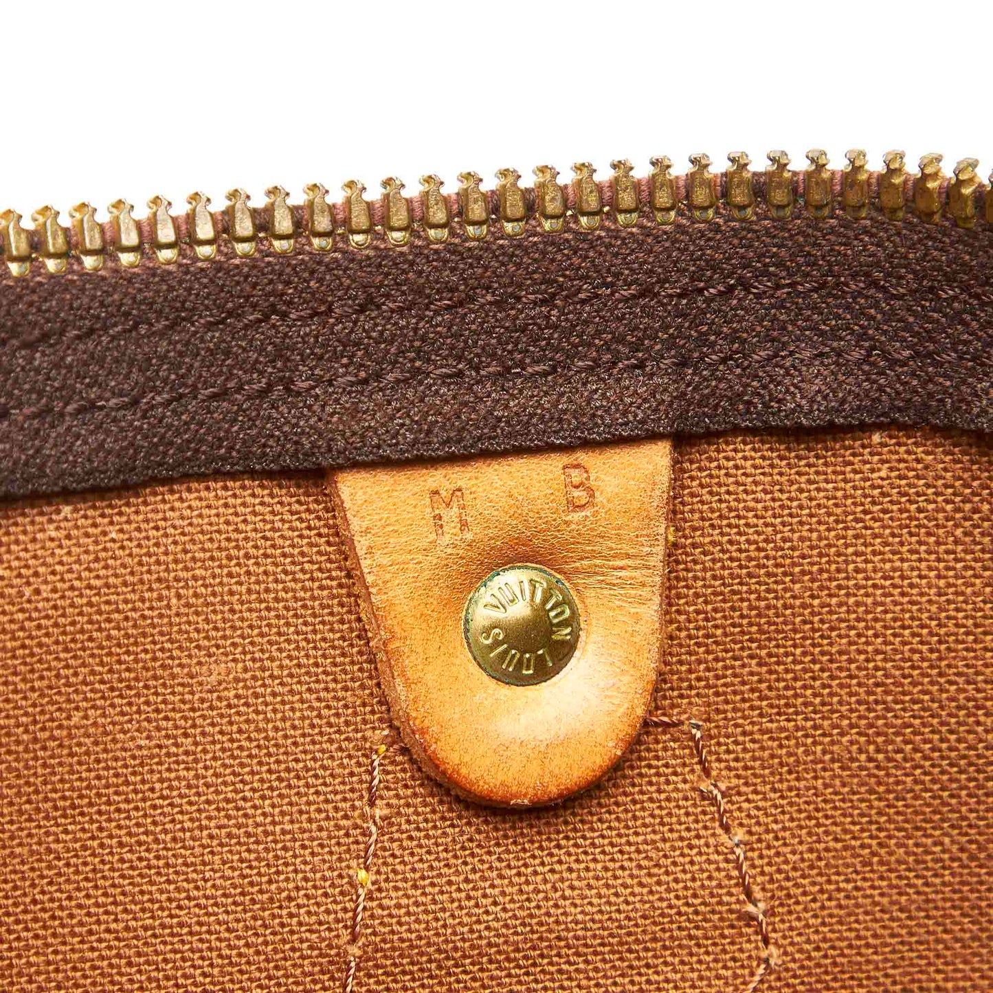 Louis-Vuitton Monogram Speedy 35 Brown