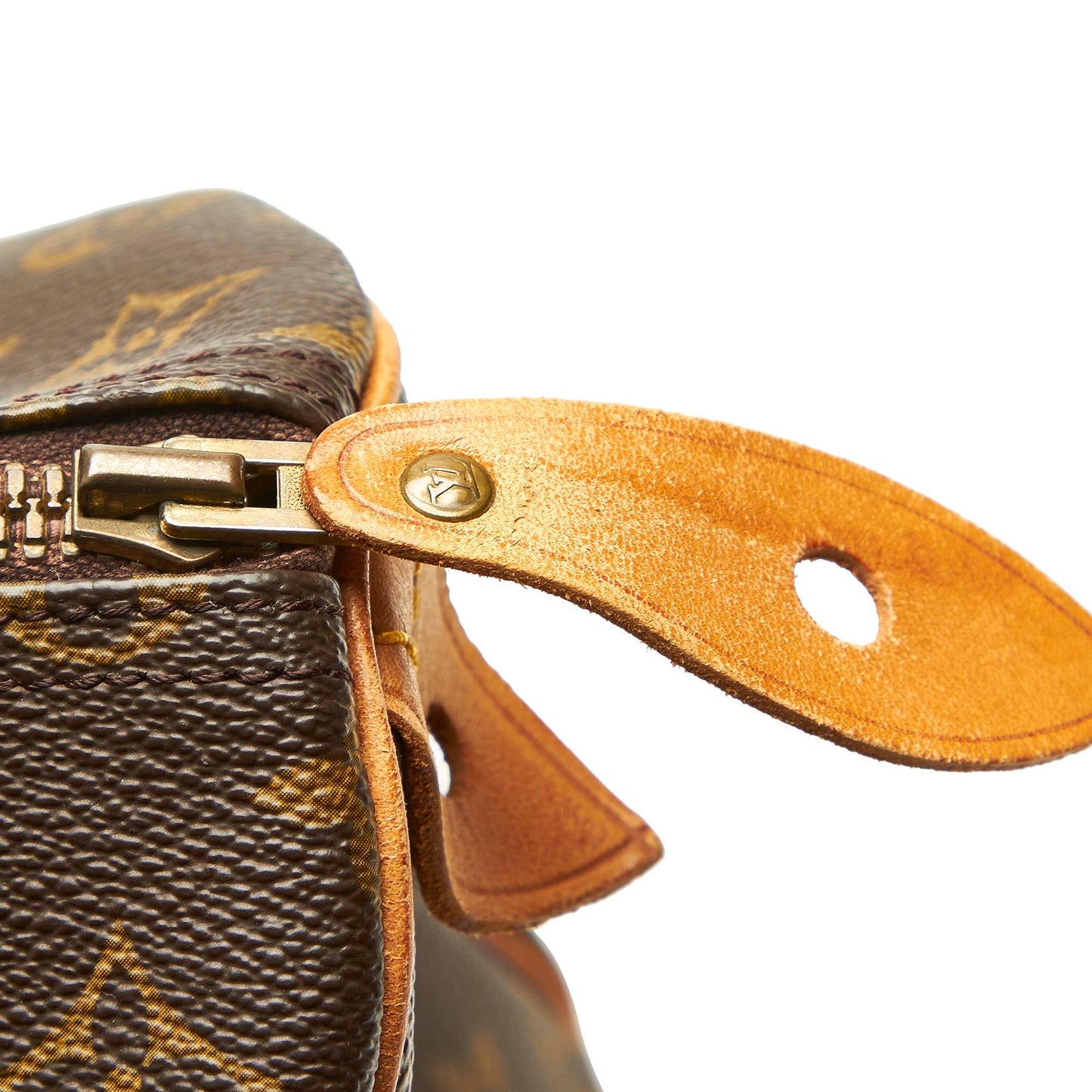 Louis-Vuitton Monogram Speedy 35 Brown