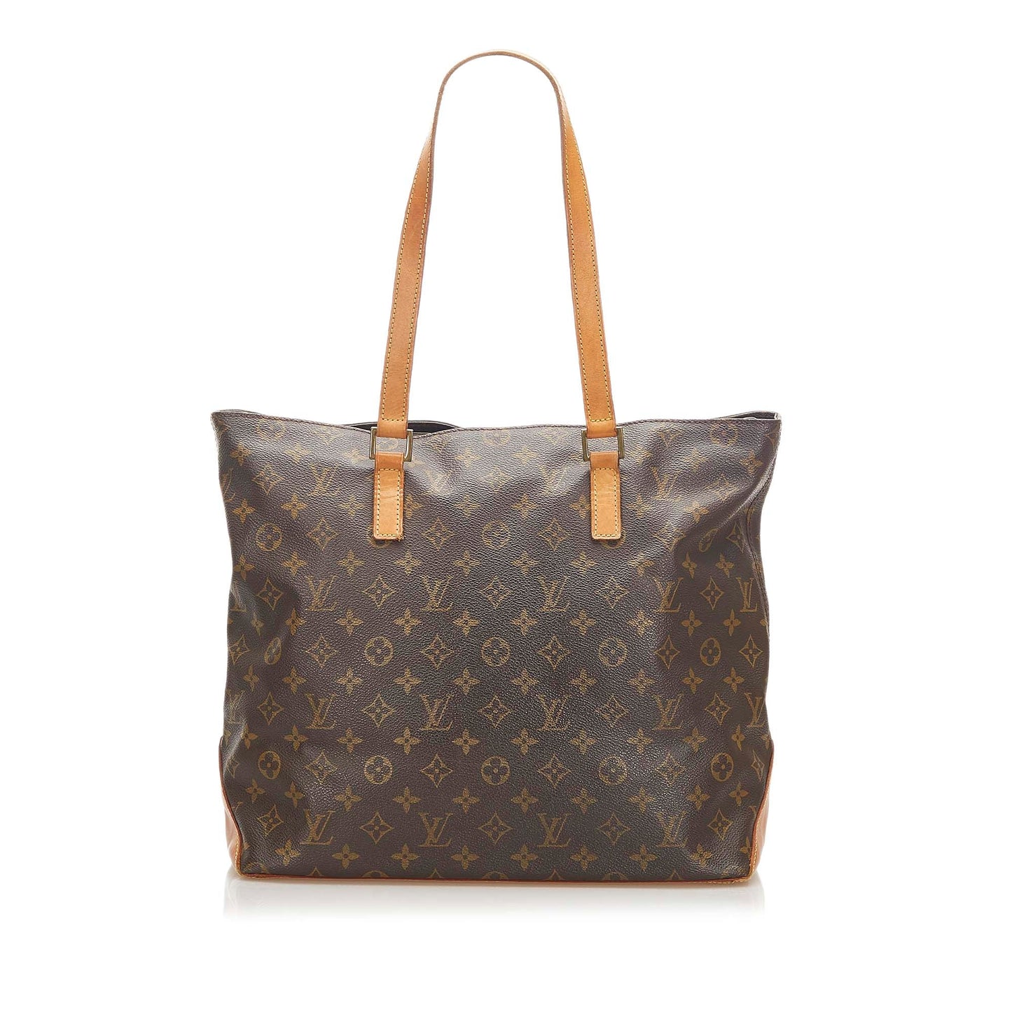 Louis-Vuitton Monogram Cabas Mezzo Brown