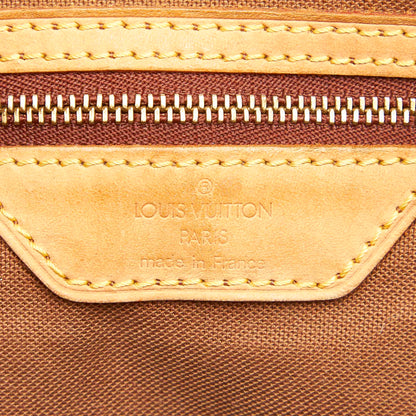 Louis-Vuitton Monogram Cabas Mezzo Brown