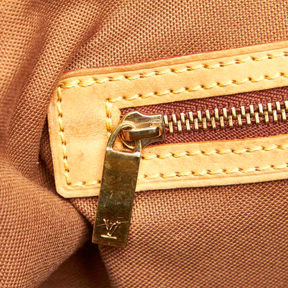Louis-Vuitton Monogram Cabas Mezzo Brown