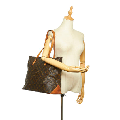 Louis-Vuitton Monogram Cabas Mezzo Brown