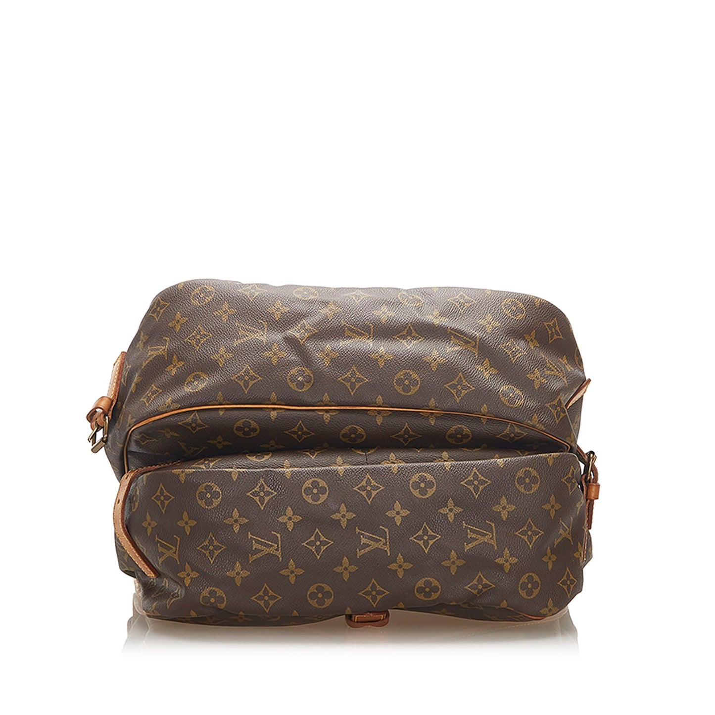 Louis-Vuitton Monogram Saumur 35 Brown