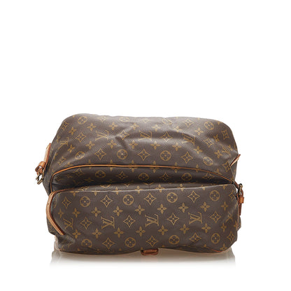 Louis-Vuitton Monogram Saumur 35 Brown