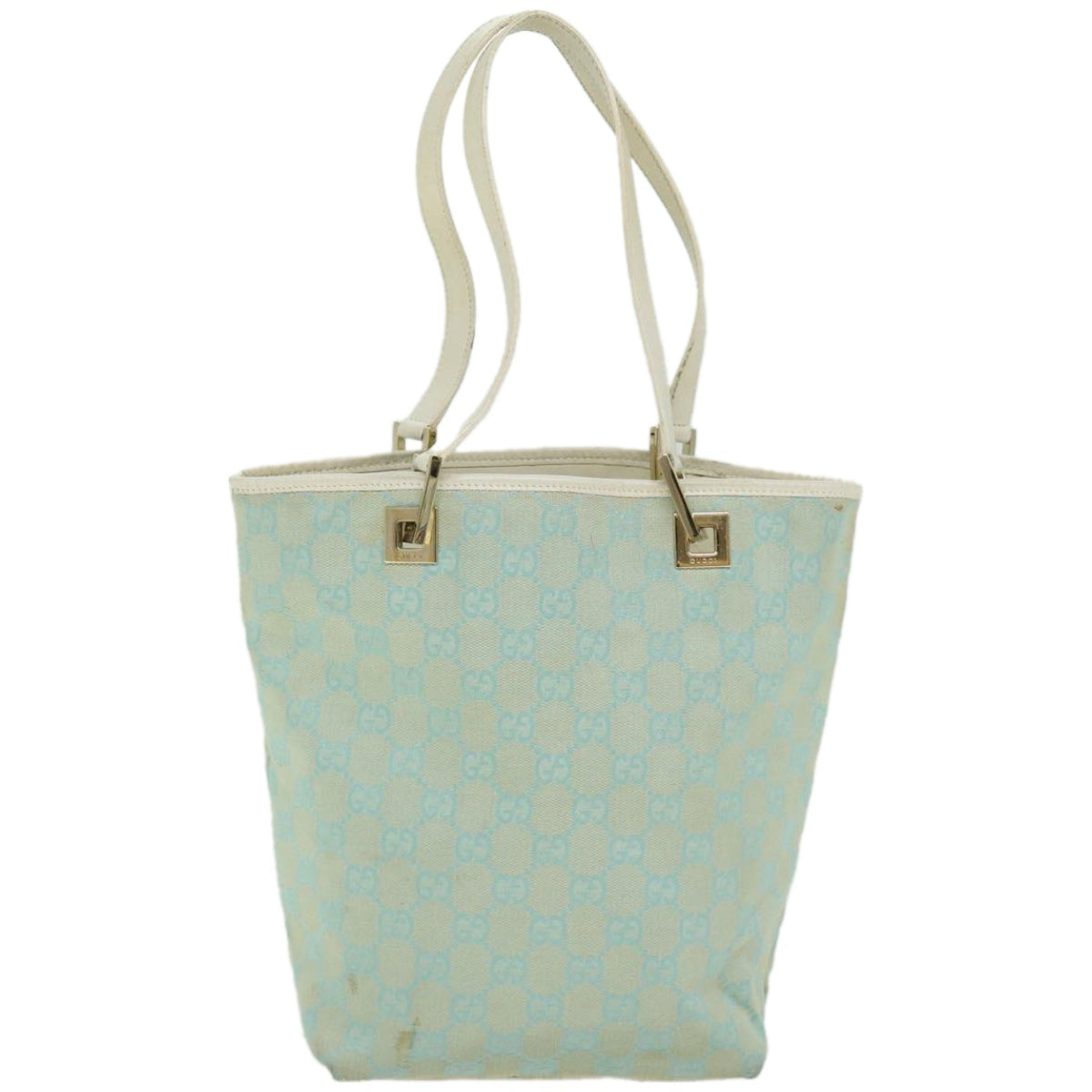 Gucci Gg Canvas Blue Canvas Handbag