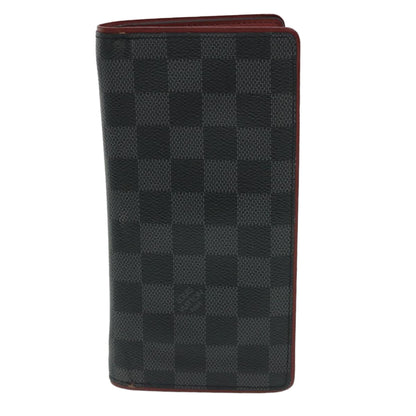 Louis Vuitton Black Canvas Brazza wallet accessories