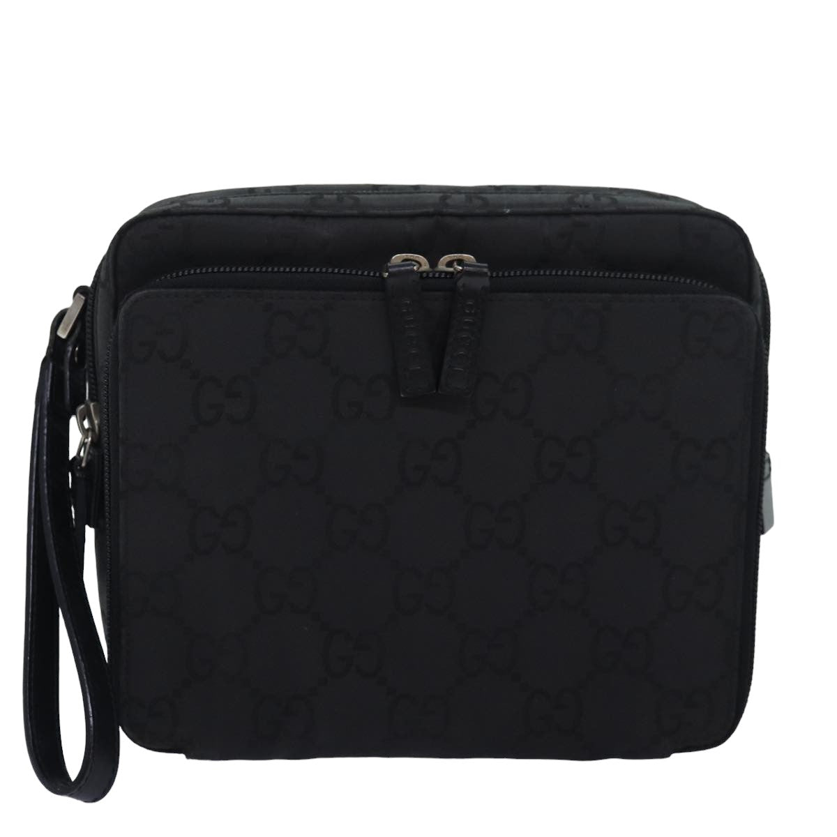 Gucci Gg Canvas Black Canvas Clutch Bag ()