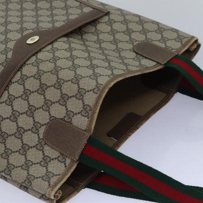 Gucci Sherry Beige Canvas Tote Bag