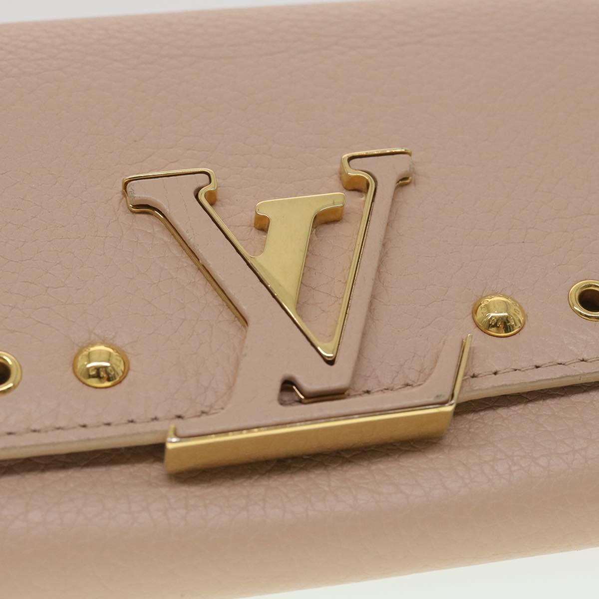 Louis Vuitton Pink Leather Capucines wallet accessories