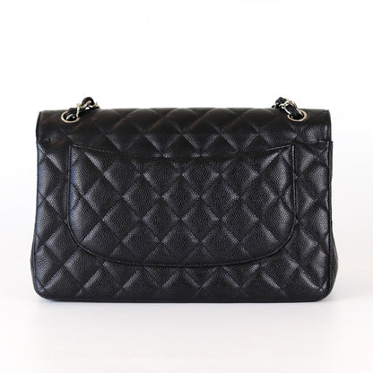 Jumbo Classic Flap Black Caviar Leather with SHW