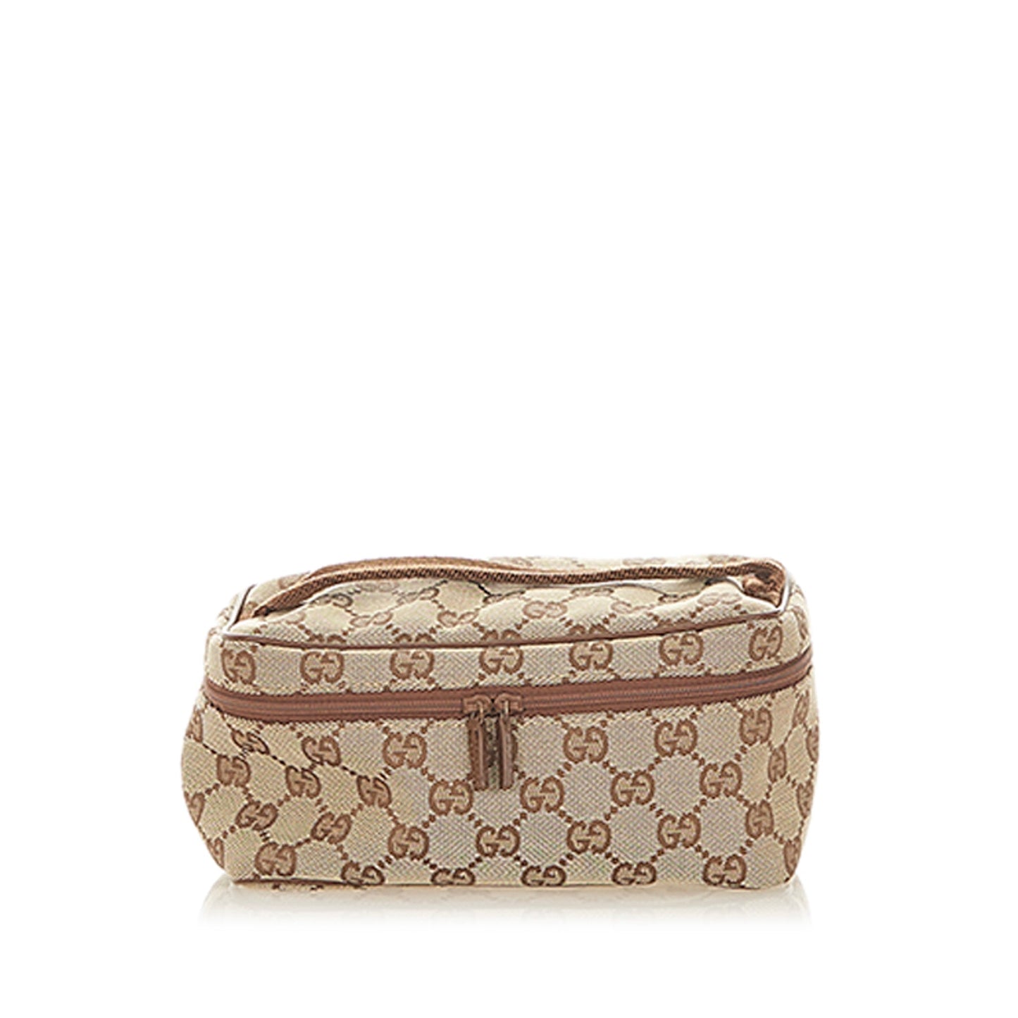 Gucci Gucci GG Canvas Vanity Bag Brown