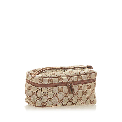Gucci Gucci GG Canvas Vanity Bag Brown