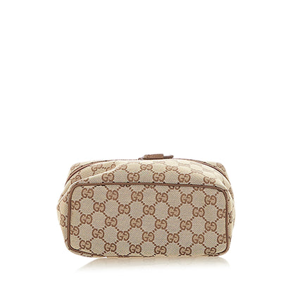 Gucci Gucci GG Canvas Vanity Bag Brown