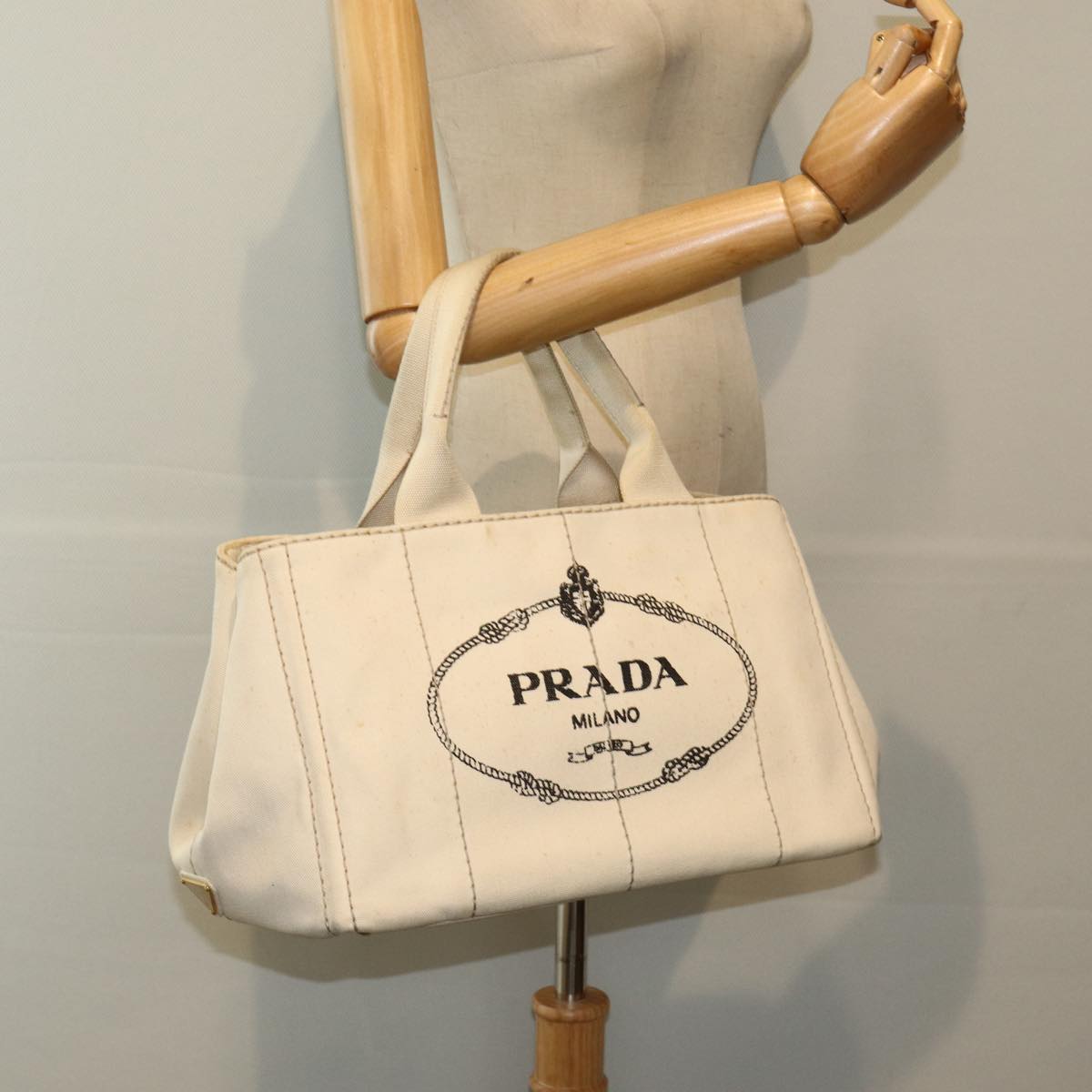 PRADA Canapa Handbag