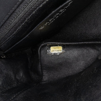 Black Chanel Mini Square Classic Patent Single Flap Crossbody Bag