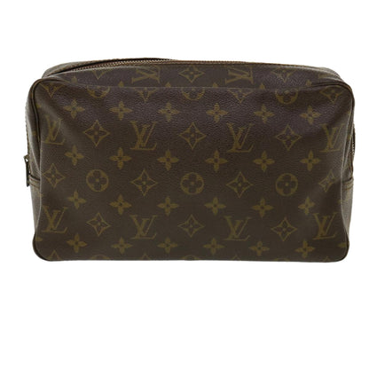 Louis Vuitton Brown Canvas Trousse de Toilette clutch bag