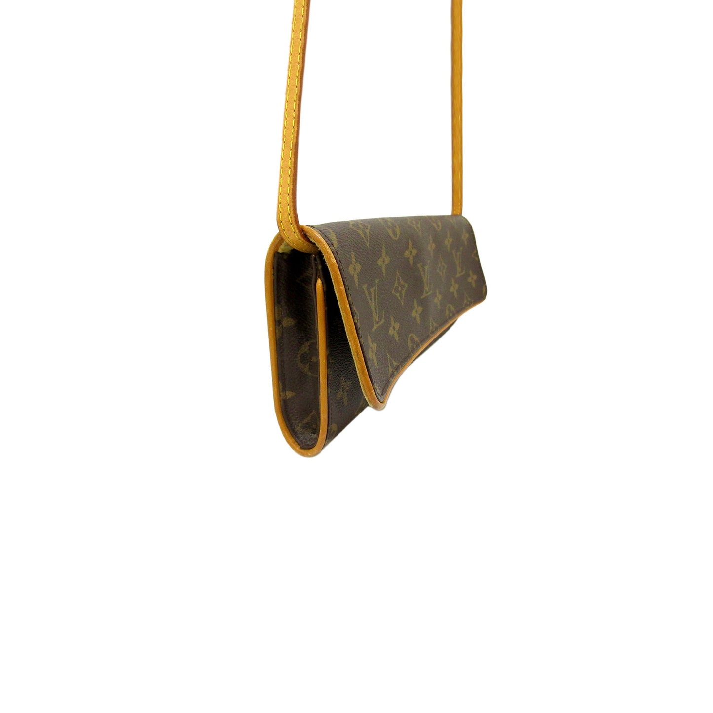 Louis-Vuitton Monogram Pochette Twin GM Brown