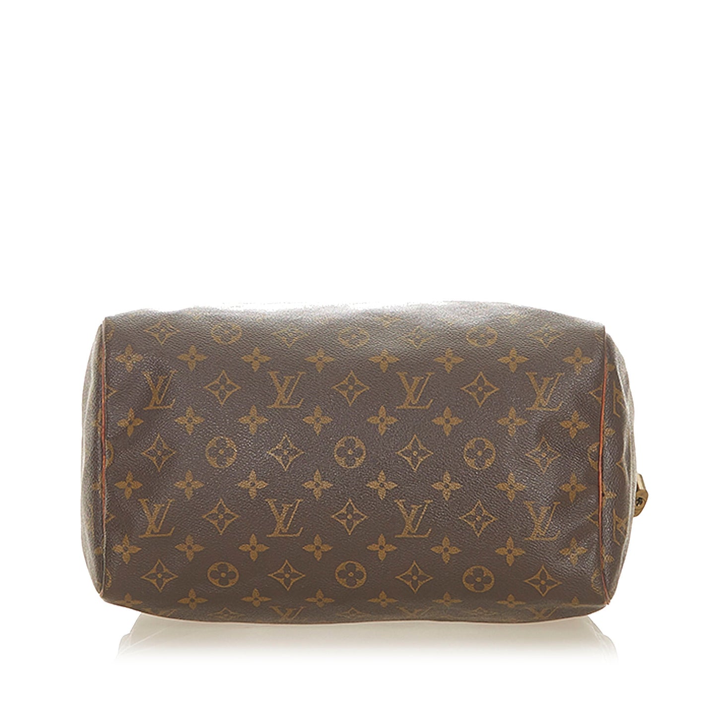 Louis-Vuitton Monogram Speedy 35 Brown