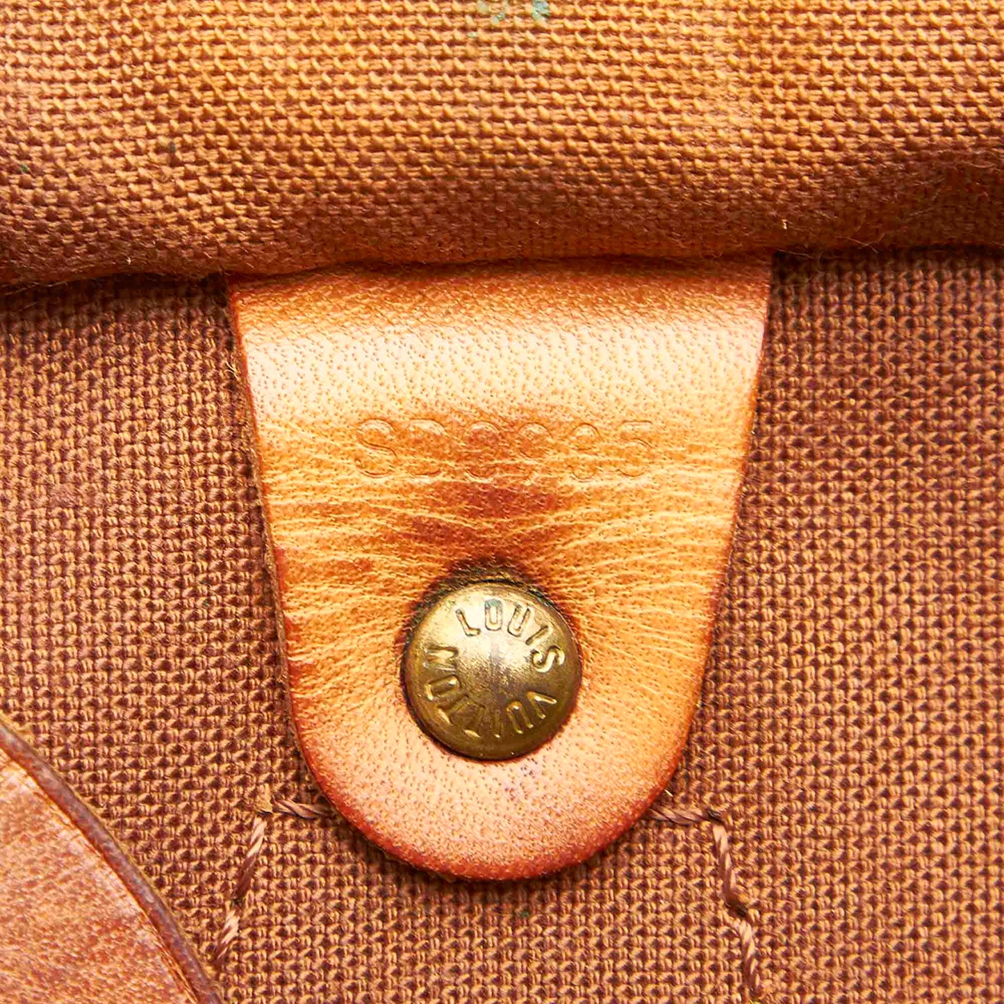 Louis-Vuitton Monogram Speedy 35 Brown