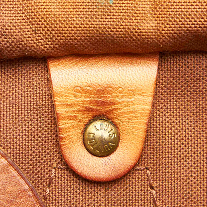 Louis-Vuitton Monogram Speedy 35 Brown