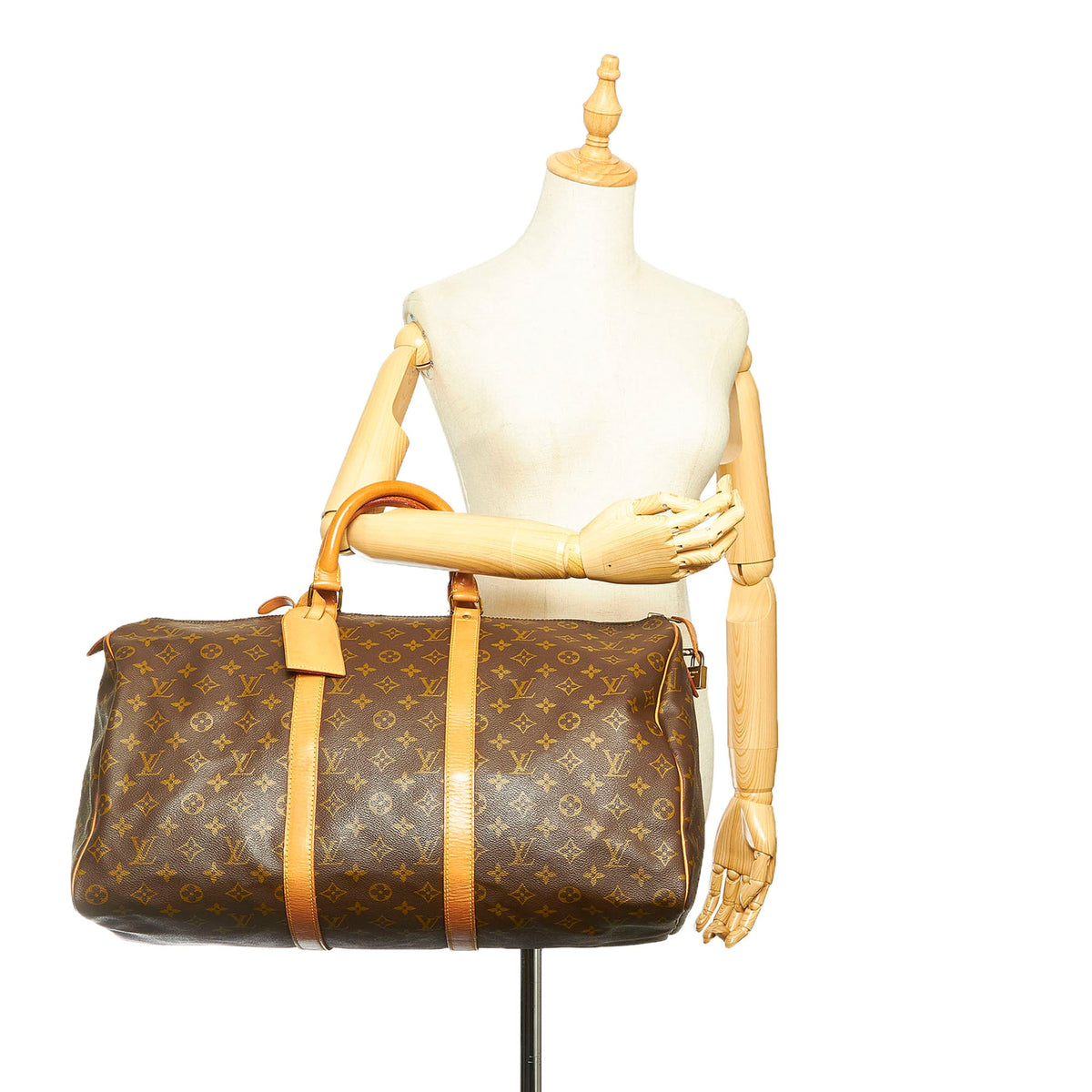 Louis-Vuitton Monogram Keepall 50 Brown