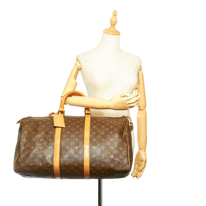 Louis-Vuitton Monogram Keepall 50 Brown